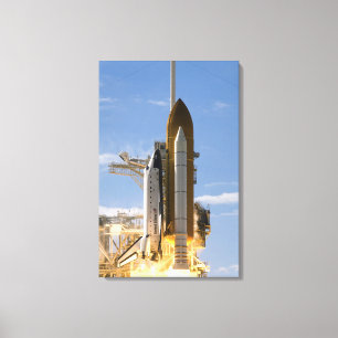 Toile La navette spatiale l'Atlantide enlève 5