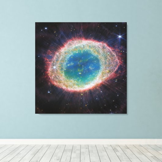 Toile La nébuleuse de l'anneau | JWST NIRCam | Espace (Insitu (Plancher de Bois))