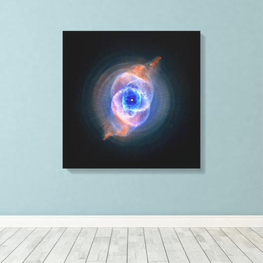 Toile La nébuleuse de l'oeil du chat (Insitu (Plancher de Bois))