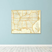 Toile La nouvelle carte topographique de la guerre de Pe (Insitu (Plancher de Bois))