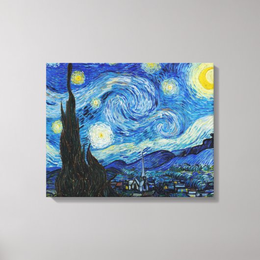 Toile La Nuit étoilée (1889) (Recto)