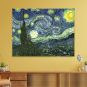 Toile La nuit étoilée de Vincent van Gogh (1889) (Insitu(Salon))