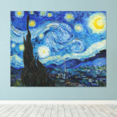 Toile La nuit étoilée par Vincent Van Gogh (Insitu (Plancher de Bois))