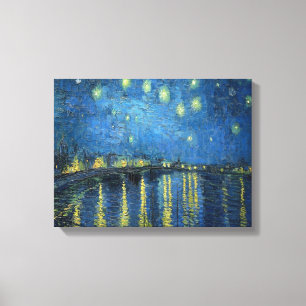 Toile La nuit étoilée sur le Rhône de Van Gogh 