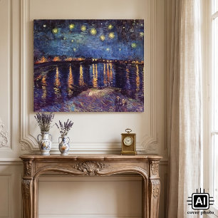 Toile La Nuit étoilée sur le Rhône par Vincent van Gogh