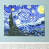 Toile La Nuit étoilée ~ Vincent van Gogh ~ Triptych (Insitu (Plancher de Bois))