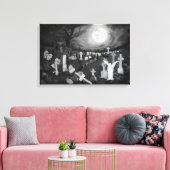 Toile La nuit sur le cimetière - Angel avec Diable (Insitu(Salon))