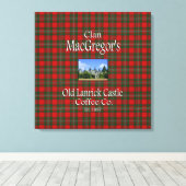 Toile La Old Lanrick Castle Coffee Co de Clan MacGregor. (Insitu (Plancher de Bois))