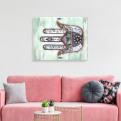 Toile La paix entre nos mains (Insitu(Salon))