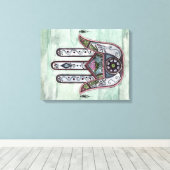 Toile La paix entre nos mains (Insitu (Plancher de Bois))