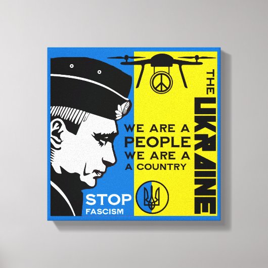 Toile La Paix Pour L'Ukraine (Recto)
