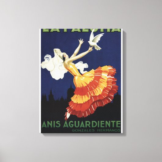 Toile La Paloma - Anis Aguardiente Promotionnels (Recto)