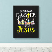 Toile La Pâque de lapin est pour Jésus Lapin Masque Visa (Insitu (Plancher de Bois))