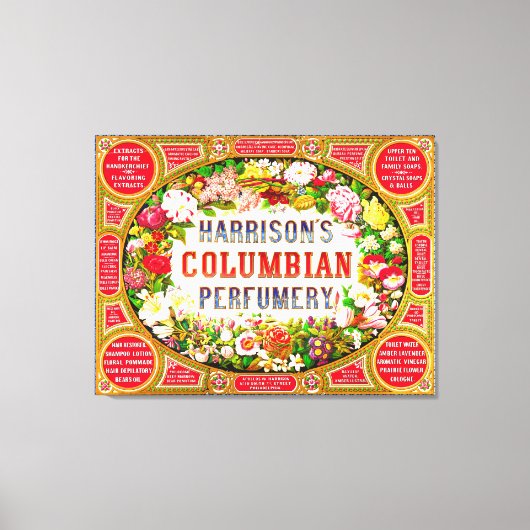 Toile La parfumerie colombienne de Harrison 1854 (Recto)