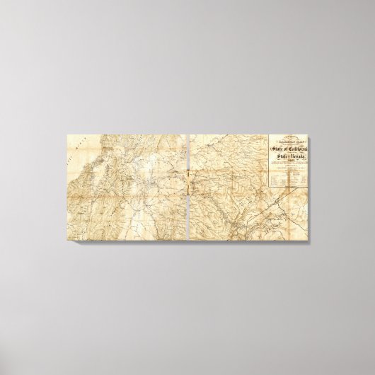 Toile La partie centrale de l'Etat de Californie (Recto)