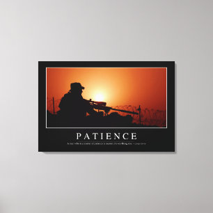 Toile La patience : Citation inspirée