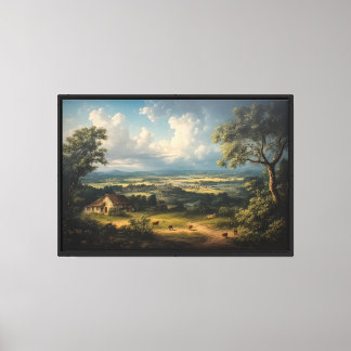 Toile La Pâturage de la Vallée Éternelle