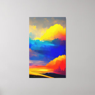 Toile La peinture artistique est l'art abstrait contempo