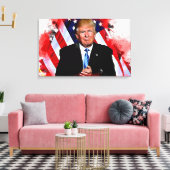 Toile La peinture de la fête de Donald Trump (Insitu(Salon))