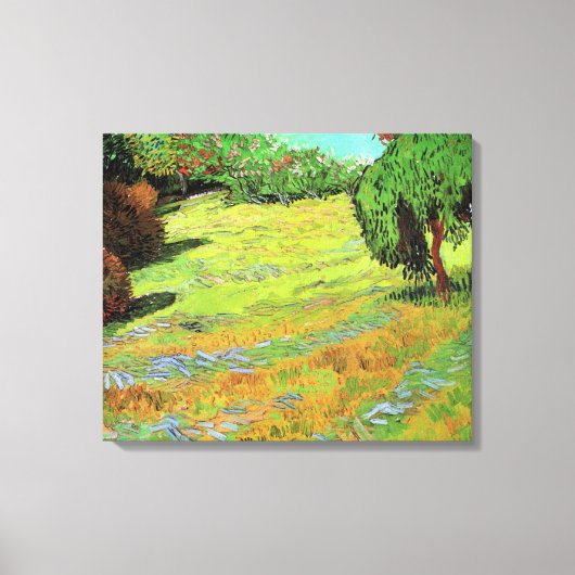 Toile La pelouse ensoleillée dans un parc public par Vin (Recto)