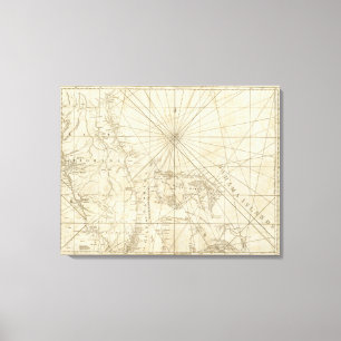Toile La péninsule et le Golfe de la Floride
