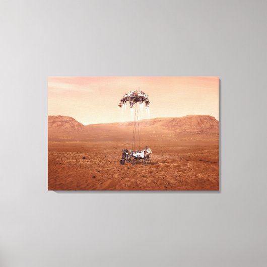 Toile La Persévérance Arrive En Toute Sécurité Sur Mars. (Recto)