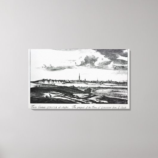 Toile La perspective de la ville de Glasgow (Recto)