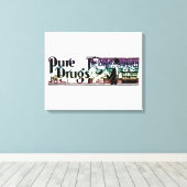 Toile La pharmacie des drogues pures 2 (Insitu (Plancher de Bois))