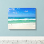 Toile La photographie de la plage m'emmène à la mer (Insitu (Plancher de Bois))