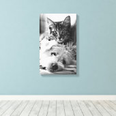 Toile La photographie du meilleur des amis (Insitu (Plancher de Bois))