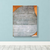 Toile La Pierre de Rosetta, du fort St Julien, (Insitu (Plancher de Bois))