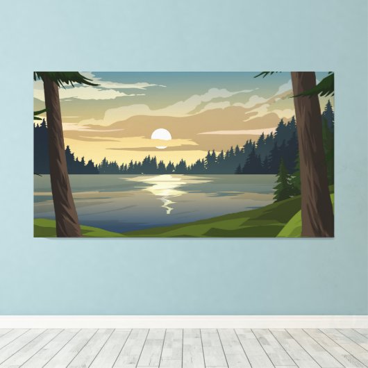 Toile La pinède (Insitu (Plancher de Bois))