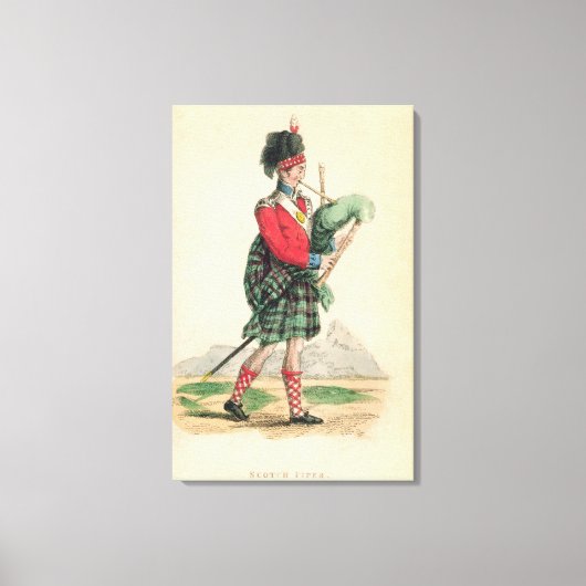 Toile La pipette écossaise (Recto)