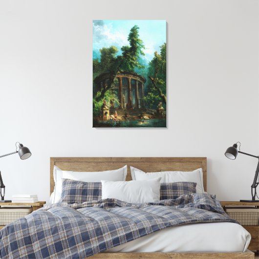 Toile La piscine by Hubert Robert (Insitu(Chambre))