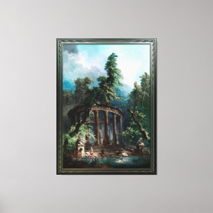 Toile La piscine de baignade par Hubert Robert 2e éditi