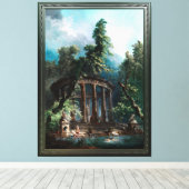 Toile La piscine de baignade par Hubert Robert 2e éditio (Insitu (Plancher de Bois))