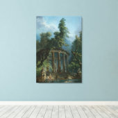 Toile La piscine - Hubert Robert (Insitu (Plancher de Bois))