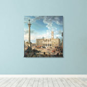 Toile La place Père Noël Maria Maggiore, 1752 (Insitu (Plancher de Bois))