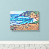 Toile La plage de Sardaigne Italie (Insitu (Plancher de Bois))