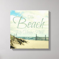 LA PLAGE MON HAPPY PLACE PHOTO WORD ART
