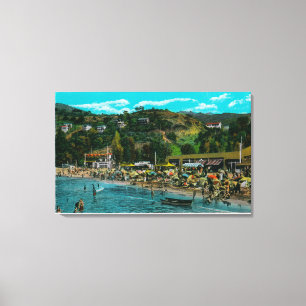 Toile La plage se baignante chez Avalon, île de Catalina