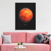 Toile La planète rouge : Aquarelle de Mars (Insitu(Salon))