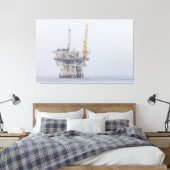Toile La plate-forme pétrolière offshore dans Foggy Ocea (Insitu(Chambre))