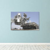 Toile La plateforme de lancement mobile est en cours de  (Insitu (Plancher de Bois))