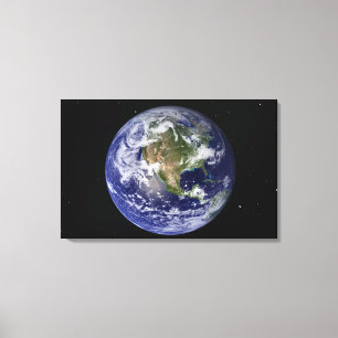 Toile La pleine terre montrant l'Amérique du Nord