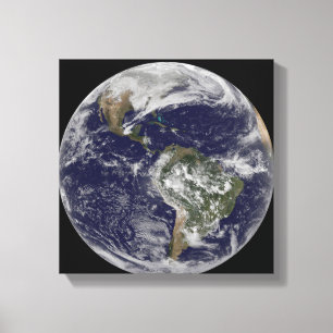 Toile La pleine terre montrant l'Amérique du Nord et de