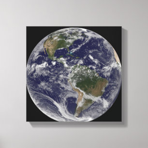 Toile La pleine terre montrant l'Amérique du Nord et de