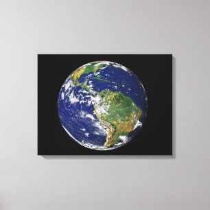 Toile La pleine terre montrant l'Amérique du Sud