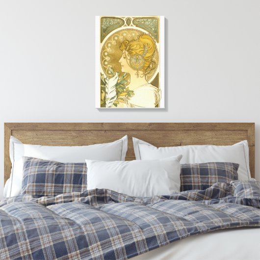 Toile La Plume d'Alphonse Mucha (Insitu(Chambre))