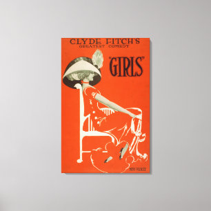 Toile La plus grande comédie de Clyde Fitch, théâtre 
